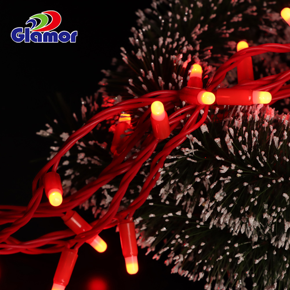 ការប្រើប្រាស់ខាងក្រៅក្នុងផ្ទះ ខ្សែ PVC ចម្រុះពណ៌ 0.3mm 0.5mm led light string chain light ក្រុមហ៊ុនផលិត Christimas Glamour 7
