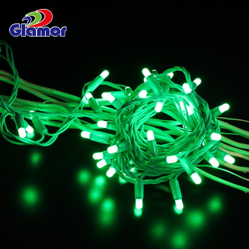 ការប្រើប្រាស់ខាងក្រៅក្នុងផ្ទះ ខ្សែ PVC ចម្រុះពណ៌ 0.3mm 0.5mm led light string chain light ក្រុមហ៊ុនផលិត Christimas Glamour 6