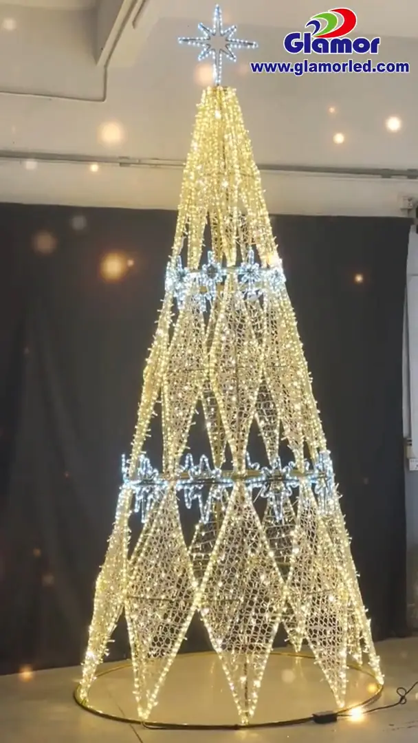 Stralende kerstboom P65 LED-motiefverlichting voor decoratie Leverancier & fabrikanten | GLAMOR 1