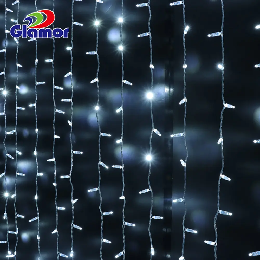 Waterproof LED Icicle String Lights - White Fairy Lights 7