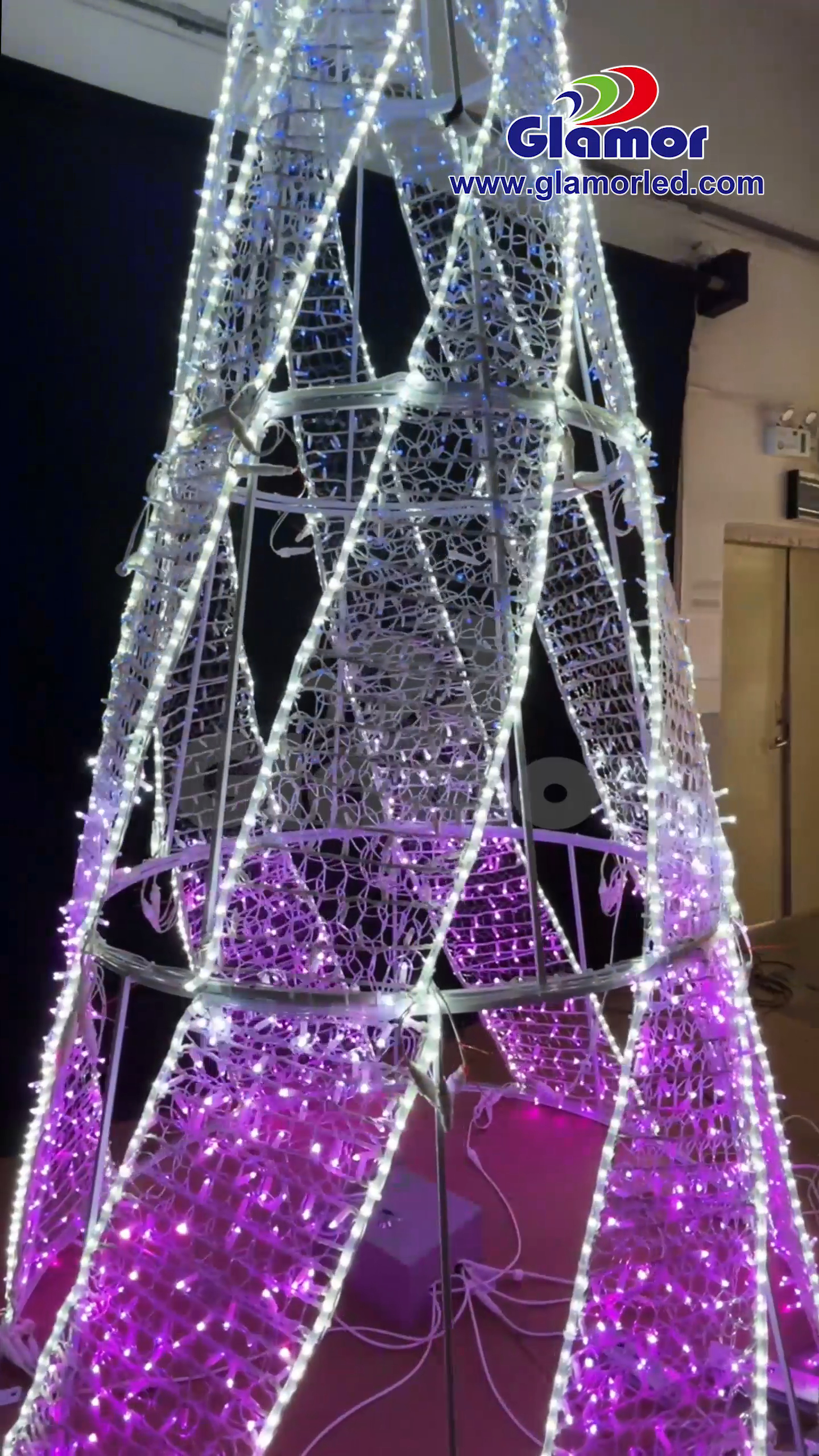 IP65 നിറം മാറ്റുന്ന 3D ക്രിസ്മസ് ഫെസ്റ്റിവൽ RGB ട്രീ മോട്ടിഫ് ഡിസ്പ്ലേ ലൈറ്റിംഗ്|ചൈന വിതരണക്കാരൻ ഗ്ലാമർ 3