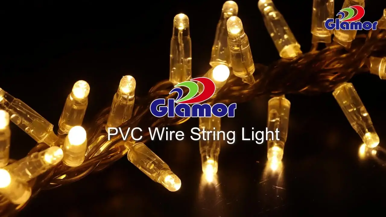 Op maat gemaakte gouden transparante PVC-draad LED-lichtsnoerfabrikanten LED-kerstlichtsnoeren 1