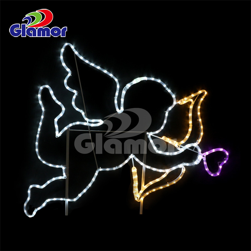 د فستیوال د مراسمو سينګار د ویلینټاین ورځ ښکلی LED 2D 3D موټیف څراغ جوړونکی 11