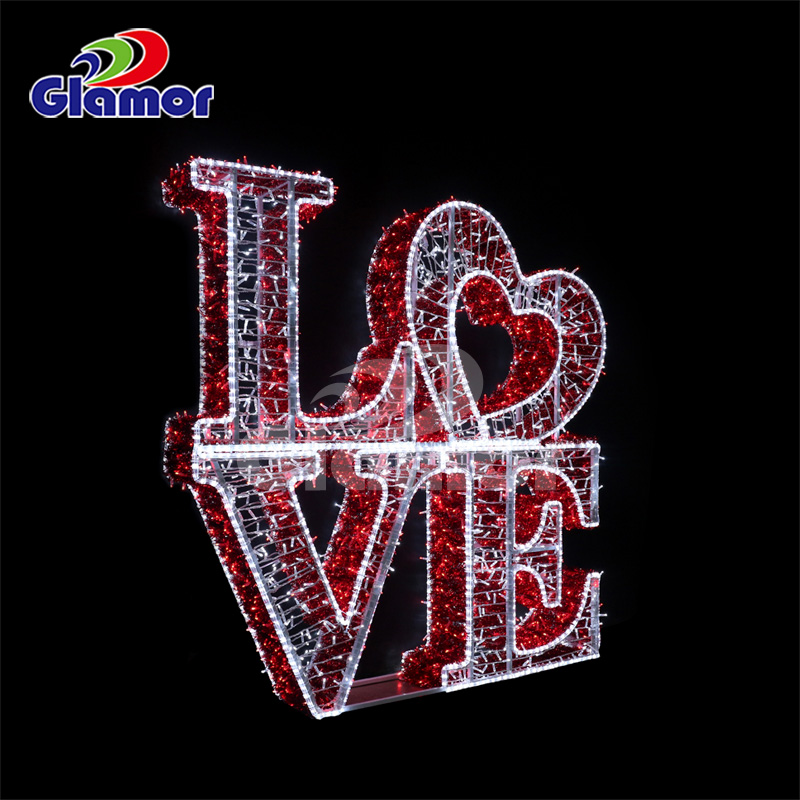 د فستیوال د مراسمو سينګار د ویلینټاین ورځ ښکلی LED 2D 3D موټیف څراغ جوړونکی 10