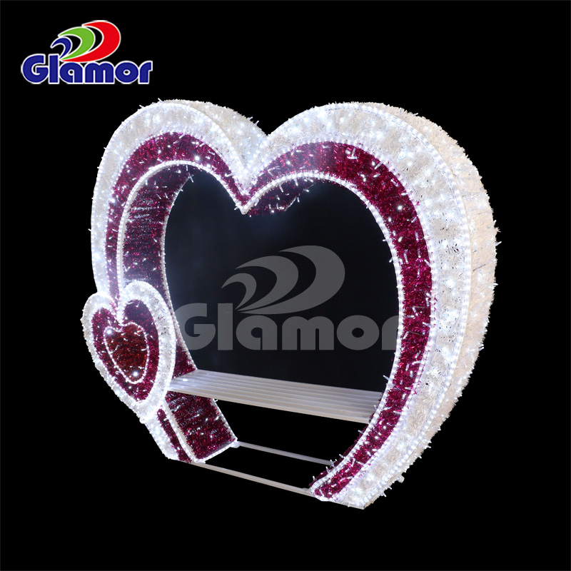 د فستیوال د مراسمو سينګار د ویلینټاین ورځ ښکلی LED 2D 3D موټیف څراغ جوړونکی 14