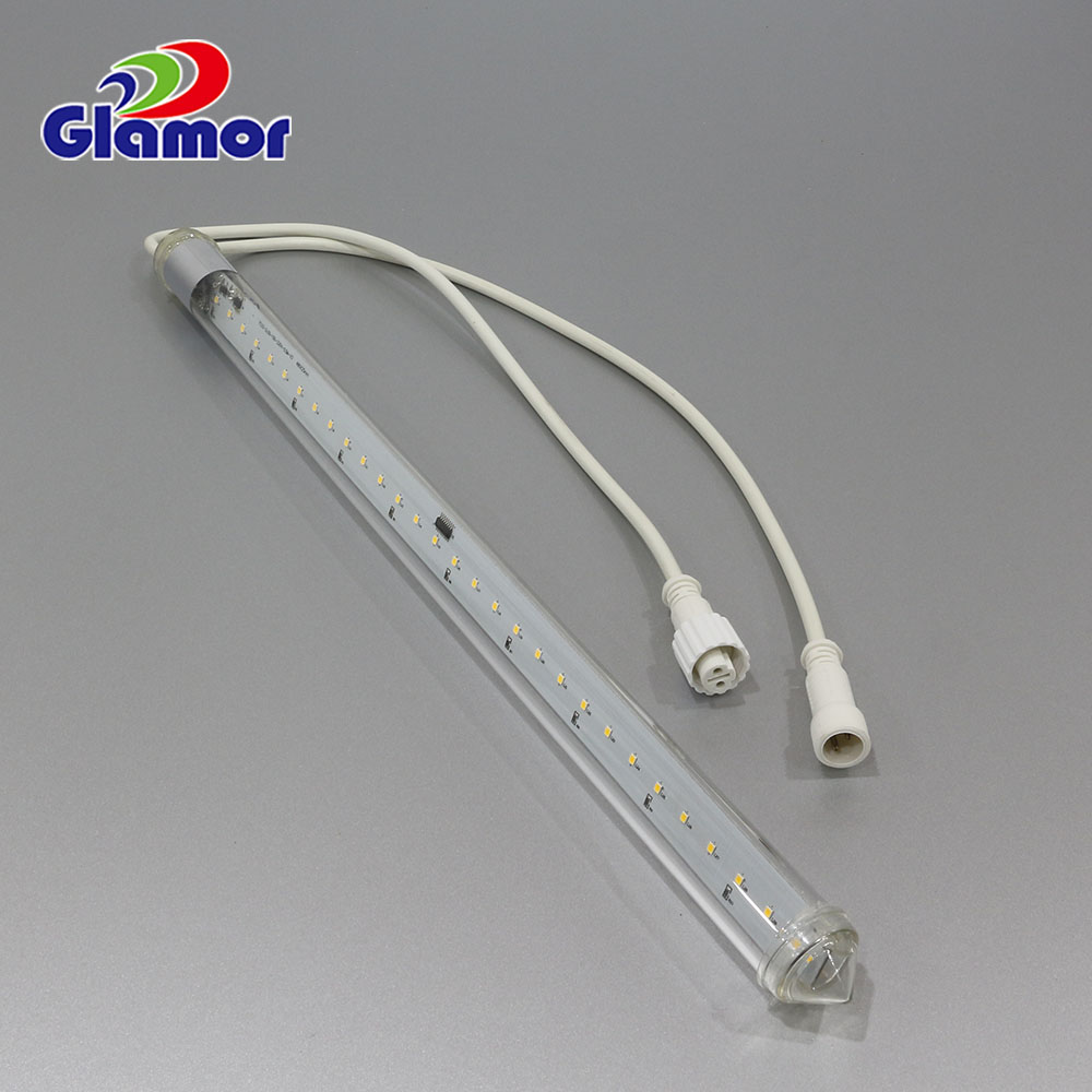 ውሃ የማይገባ ከፍተኛ ጥራት ያለው SMD LED 30mm LED Snowfall Meteor tube ብርሃን የሚወድቅ ዝናብ ሻወር ብርሃን አምራች GLAMOAR 8