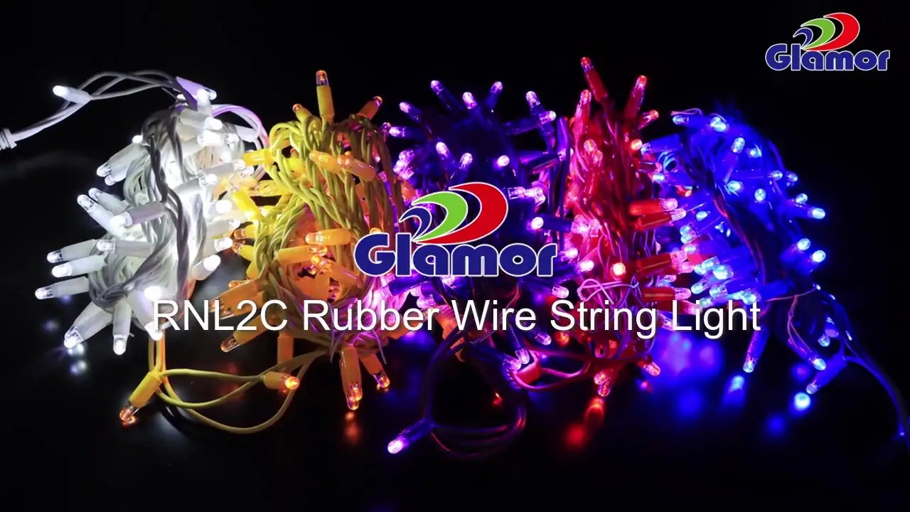 China professionelle verschiedene Gummidrahtkabel LED Dekoration Glamour Fee String Light Fabrik Hersteller 1