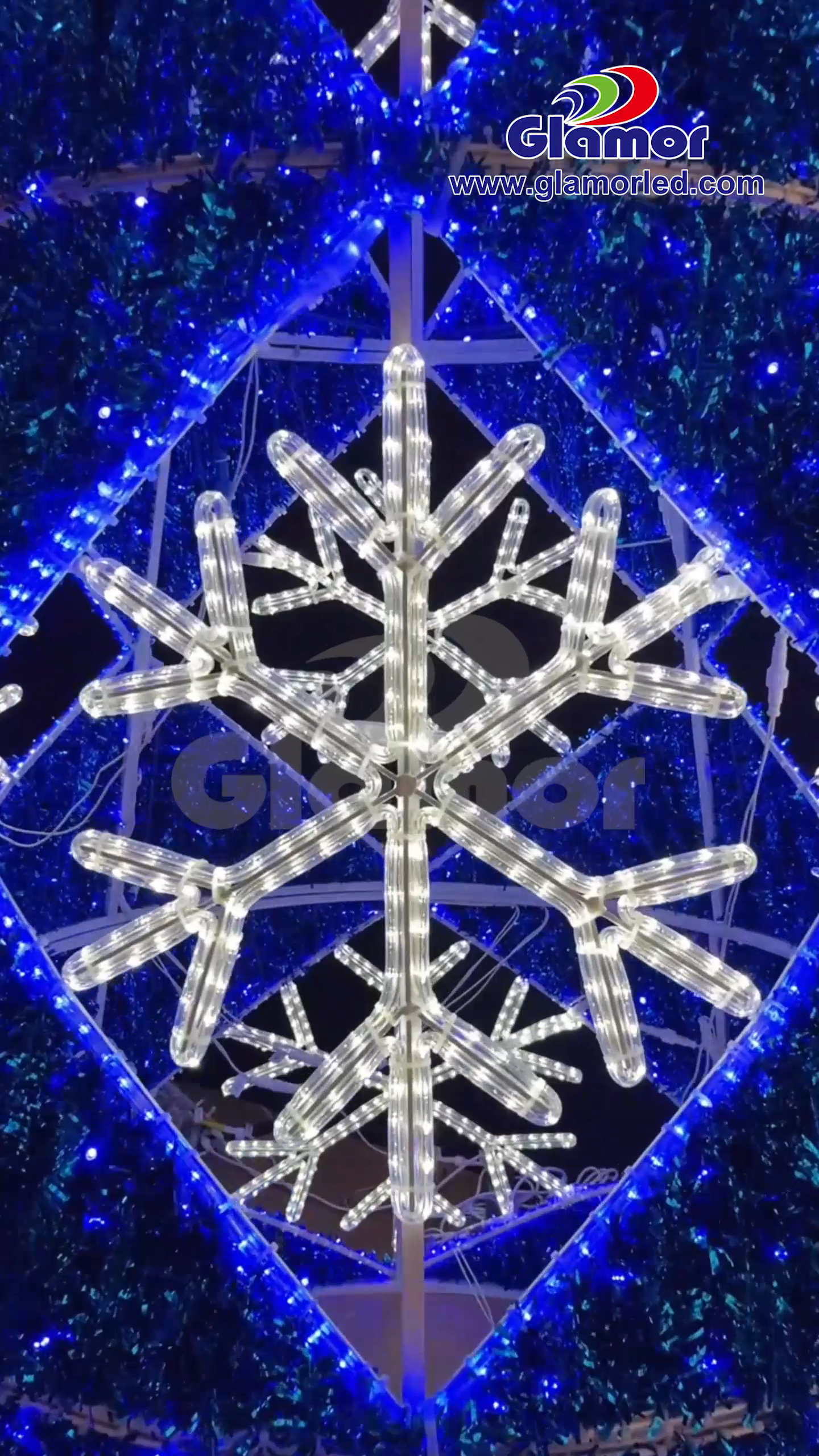 3D açık hava kapalı festival Noel Dekorasyonu LED motifli ekran ışığı | Çin'den Glamour 4