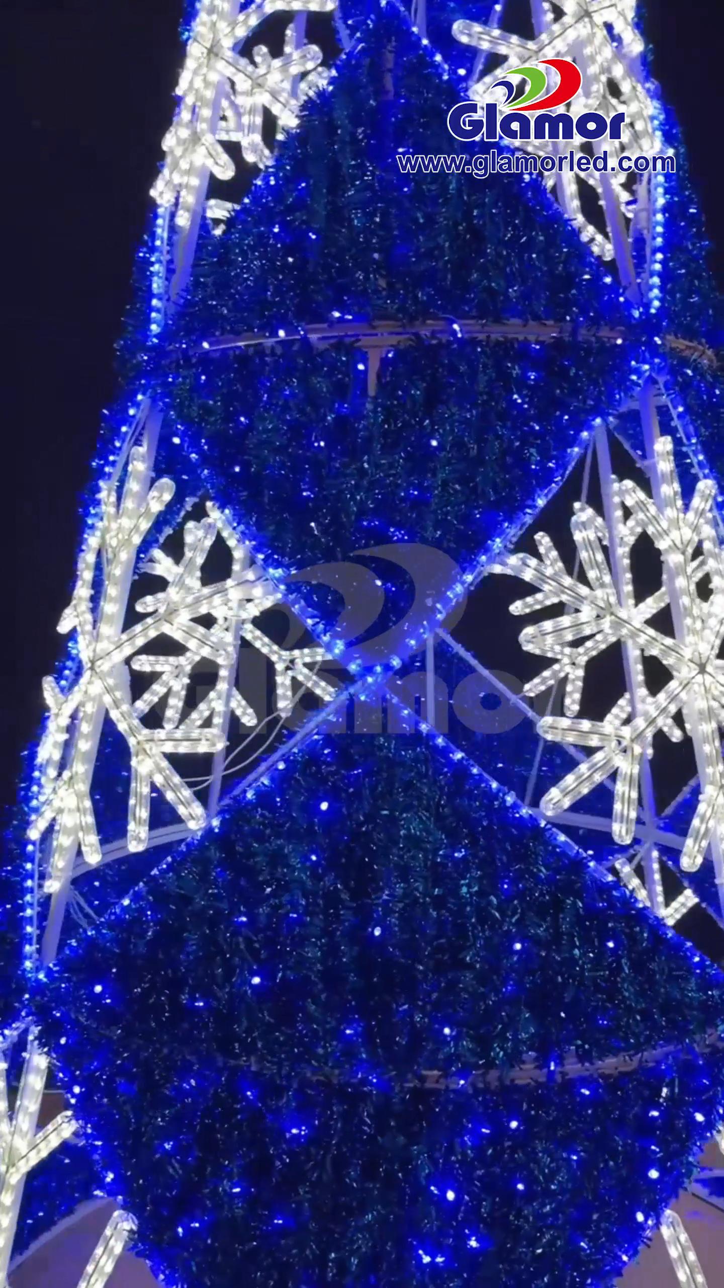 3D açık hava kapalı festival Noel Dekorasyonu LED motifli ekran ışığı | Çin'den Glamour 3