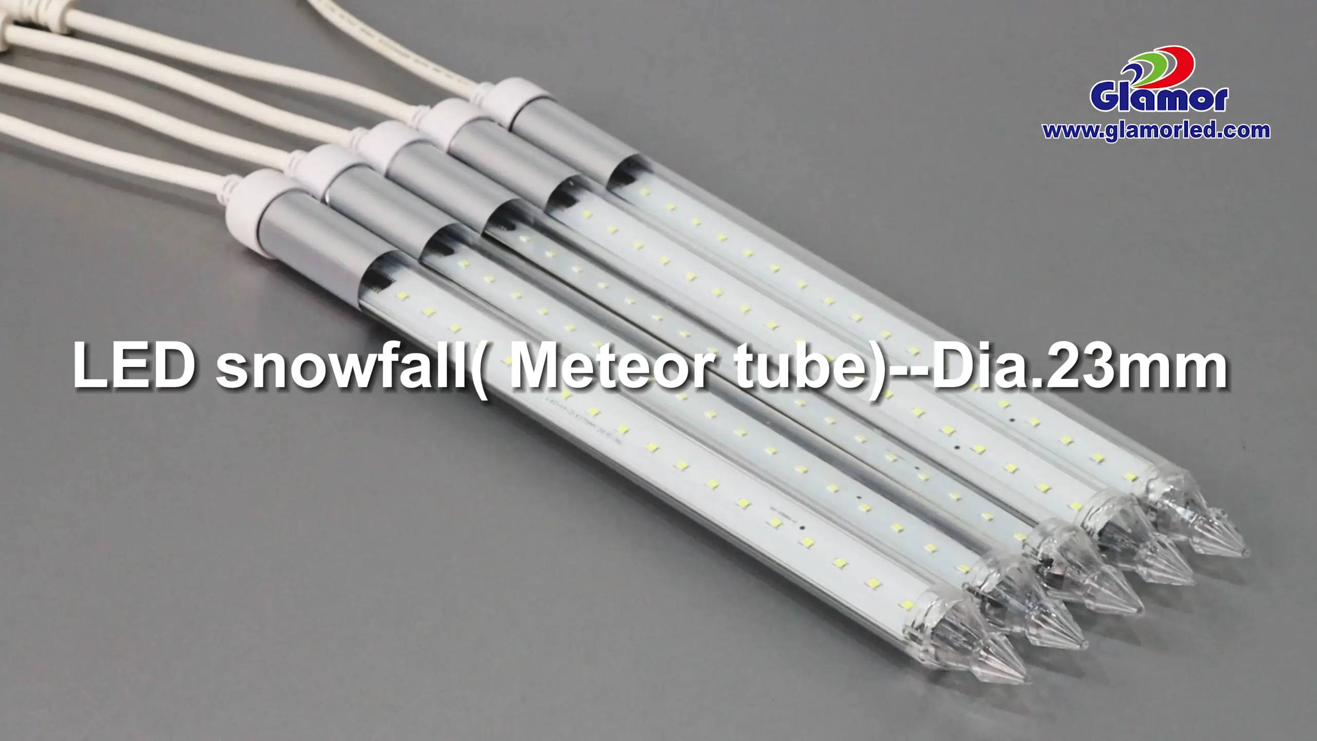 Goeie kwaliteit IP44 buite- en binnenshuise gebruik versiering 23mm SMD LED jaag sneeuval buislig Company-Glamour 1