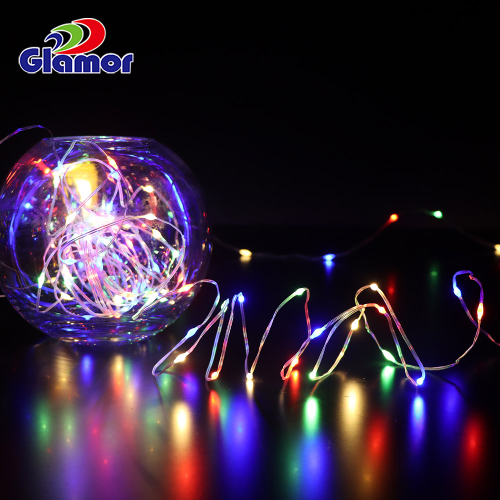 उच्च गुणस्तरको कम भोल्टेज अनुकूलित मोटिफ ट्री RGB सजावटी परी स्ट्रिङ एलईडी लाइट 10