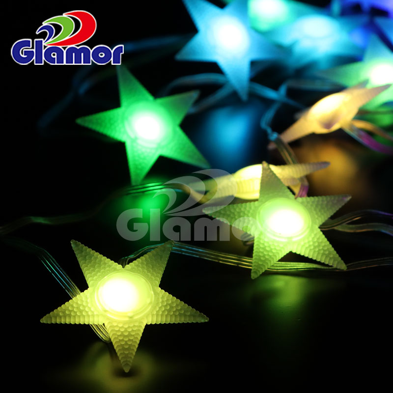 IP44 ថ្នាក់ទី 12V 5V LED Star Cap Fairy Light ខ្សែសង្វាក់ SMD LED Transperant PVC wire | Glamour Manufacturer 9