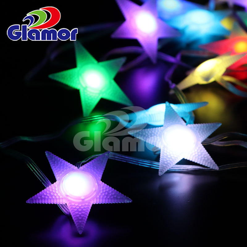 IP44 ថ្នាក់ទី 12V 5V LED Star Cap Fairy Light ខ្សែសង្វាក់ SMD LED Transperant PVC wire | Glamour Manufacturer 8