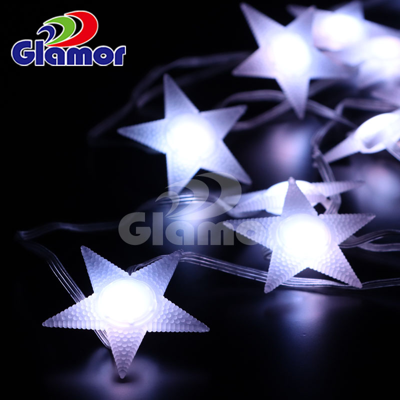 IP44 ថ្នាក់ទី 12V 5V LED Star Cap Fairy Light ខ្សែសង្វាក់ SMD LED Transperant PVC wire | Glamour Manufacturer 14