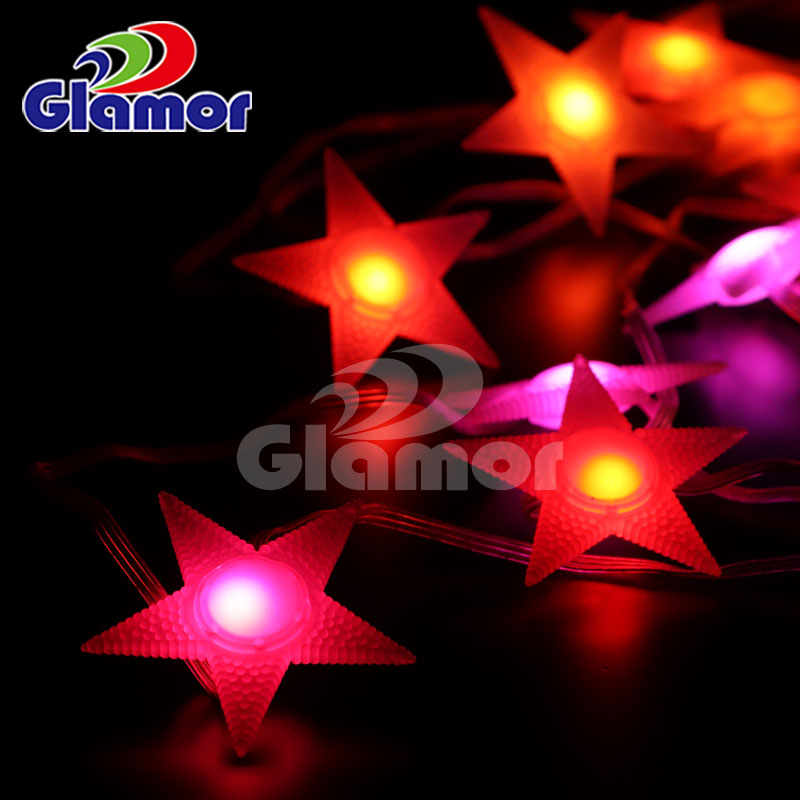 IP44 ថ្នាក់ទី 12V 5V LED Star Cap Fairy Light ខ្សែសង្វាក់ SMD LED Transperant PVC wire | Glamour Manufacturer 10