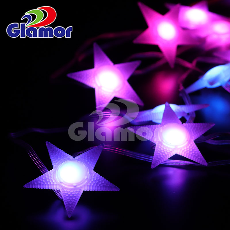 IP44 ថ្នាក់ទី 12V 5V LED Star Cap Fairy Light ខ្សែសង្វាក់ SMD LED Transperant PVC wire | Glamour Manufacturer 11