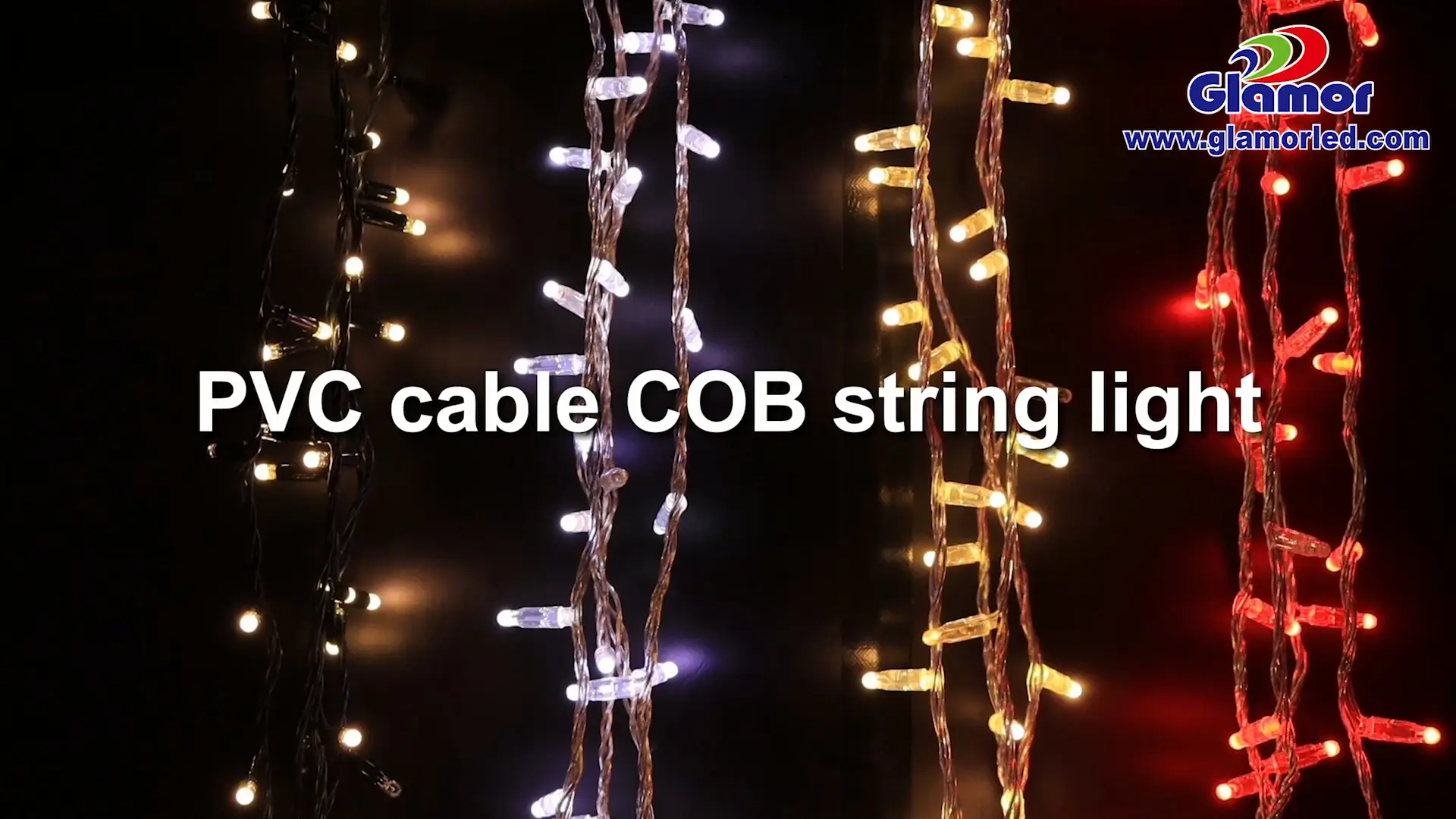 Waterproof outdoor usage 360 LED Christmas festival COB string light chain|from China Glamor 1
