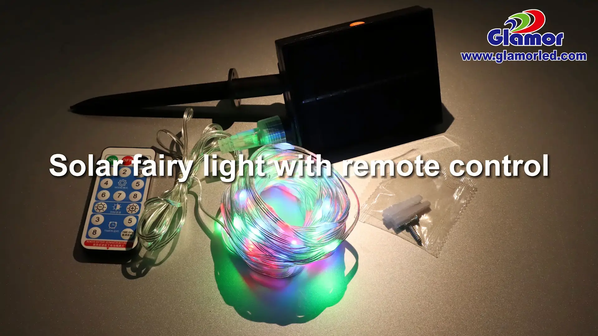 Customized Solar fairy light with remote control manufacturers From China | GLAMOR 1