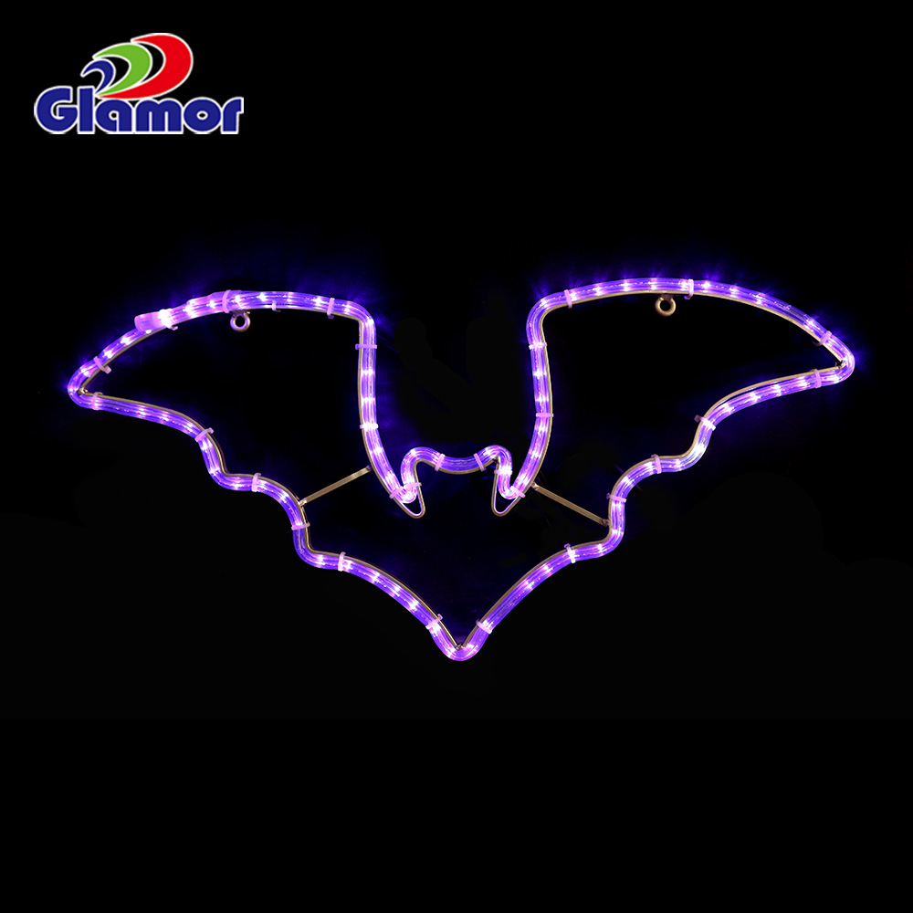 Alaabooyinka warshadda Farxada leh ee qurxinta Halloween ee iftiinka bandhiga 2D 3D motifs| Shirkadda Glamour Manufacture 8