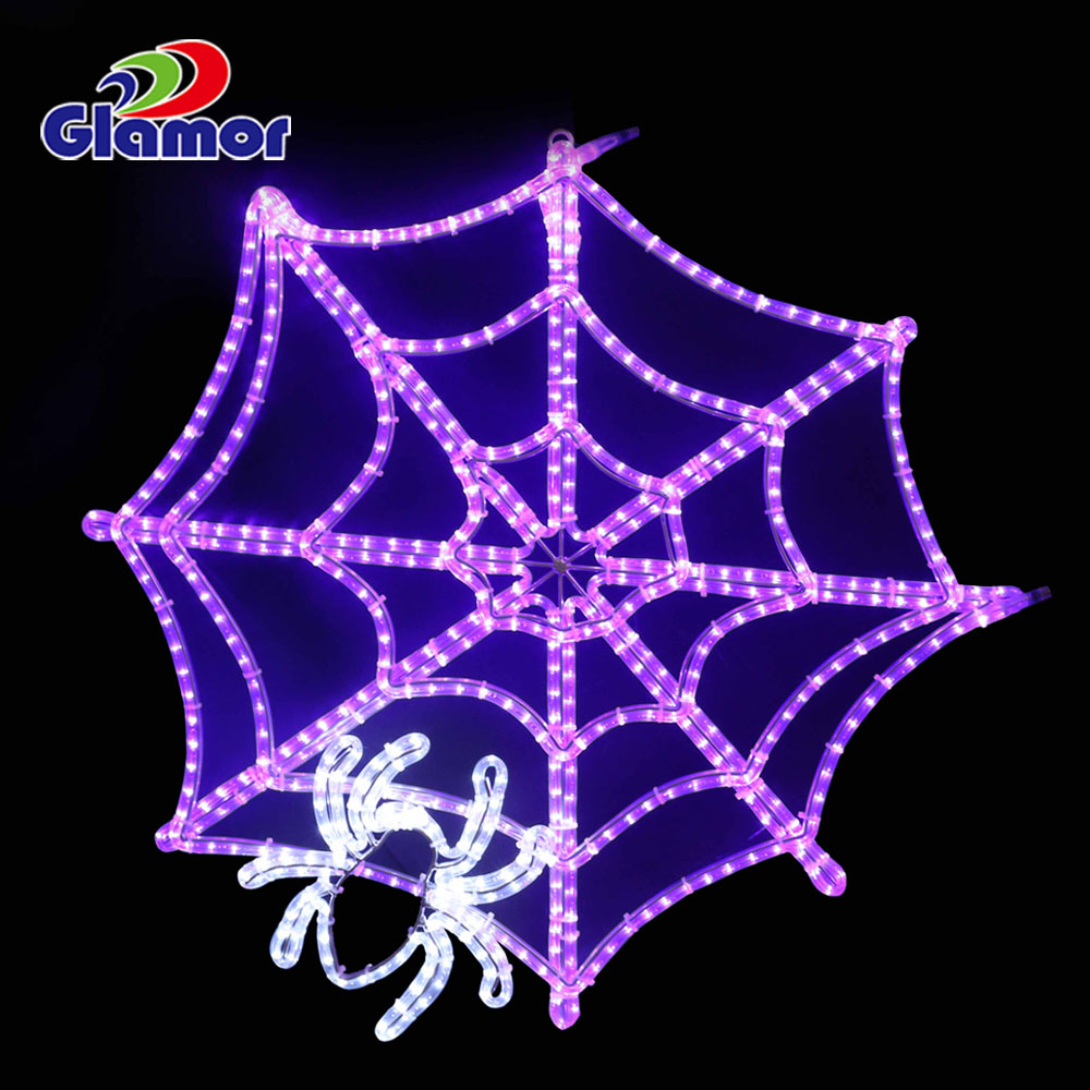 Alaabooyinka warshadda Farxada leh ee qurxinta Halloween ee iftiinka bandhiga 2D 3D motifs| Shirkadda Glamour Manufacture 9