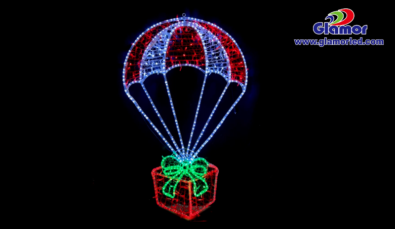 IP65 Seviye Balon Hediye Kutusu LED Motifli Noel Dekorasyonu Işıkları Tedarikçi ve Üreticiler | GLAMOR 3