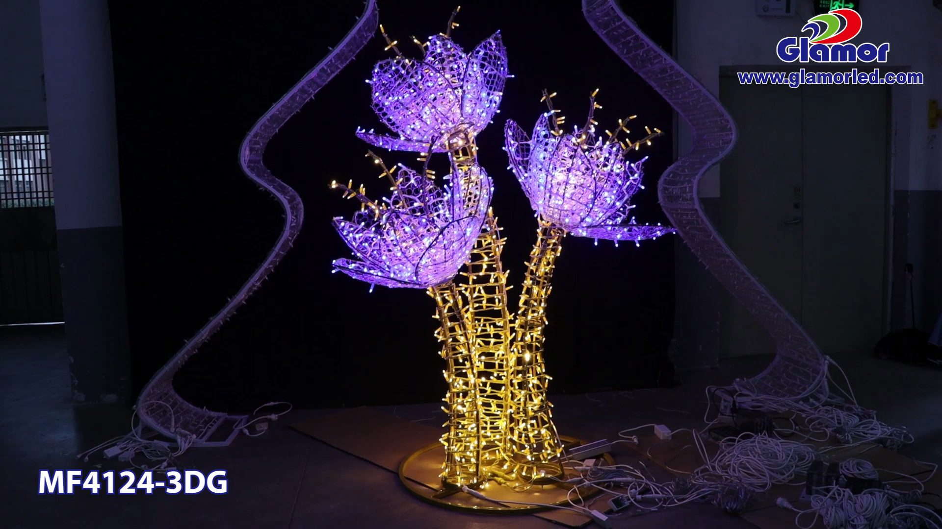  गुणस्तरीय बाहिरी RGB फूल मोटिफ बत्ती निर्माता | ग्लैमर