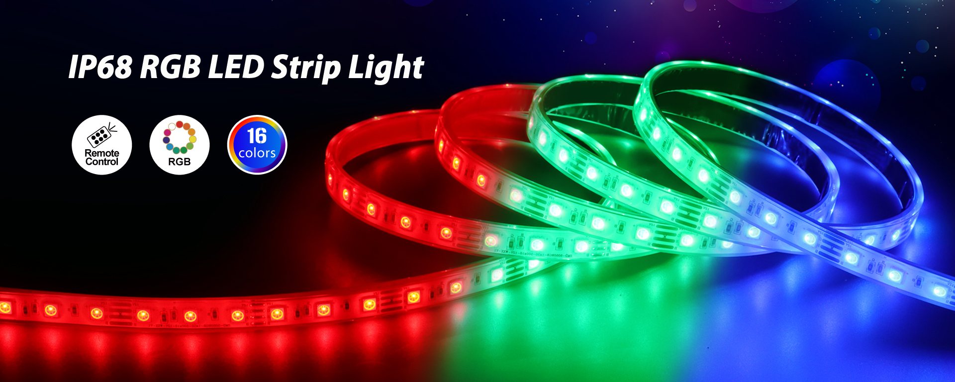 RGB szilikoncsöves LED szalagfény, IP68, 30 led/m 5m/10m csomagonként, gyártó - Glamour 2