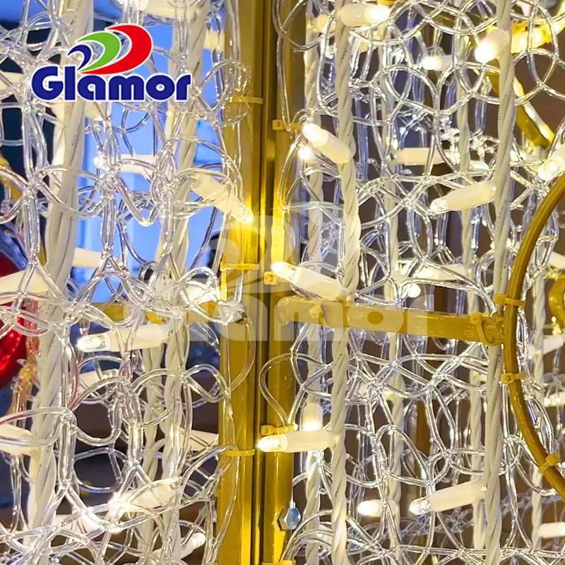 3D LED Christmas Tree Lights - Customizable Designs 4