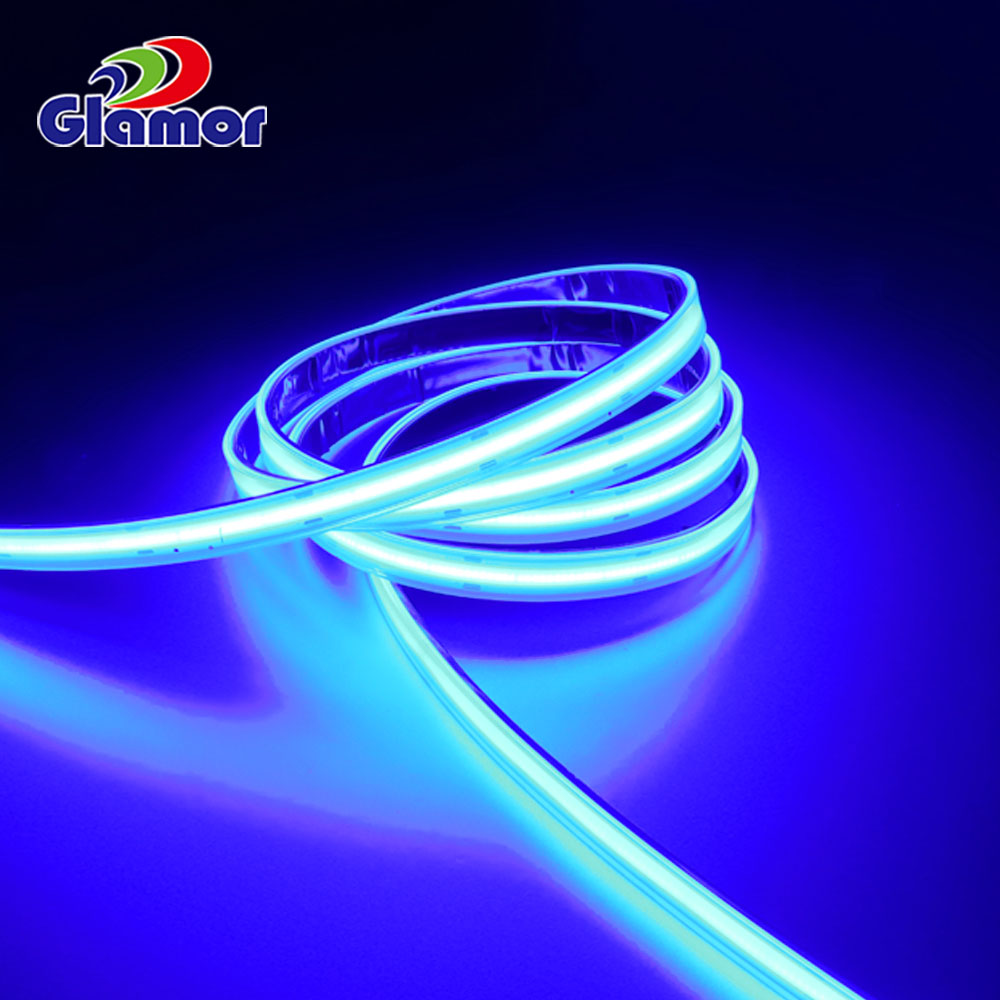 Buitelug COB strookligte 24V 12V, blou, rooi, groen, wit, warm wit, IP68 Maatskappy - GLAMOR 8