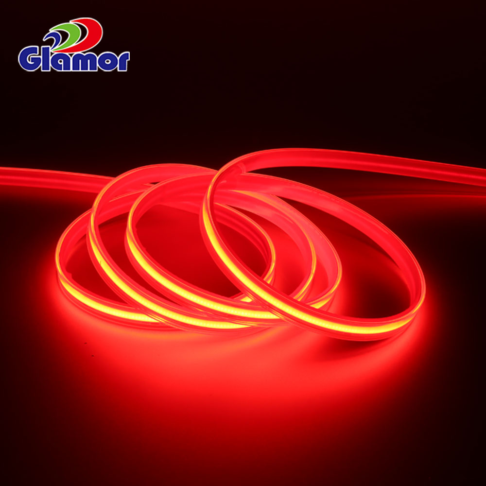 Buitelug COB strookligte 24V 12V, blou, rooi, groen, wit, warm wit, IP68 Maatskappy - GLAMOR 6