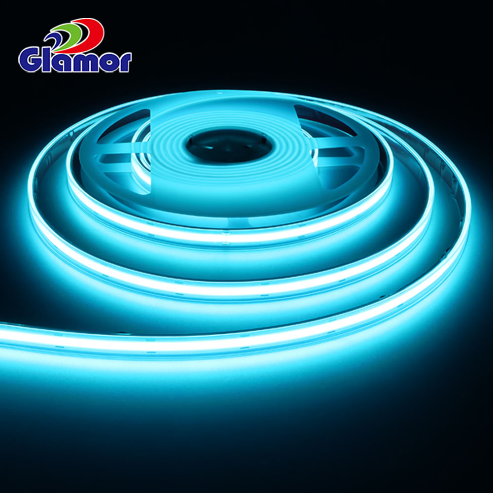 Buitelug COB strookligte 24V 12V, blou, rooi, groen, wit, warm wit, IP68 Maatskappy - GLAMOR 9