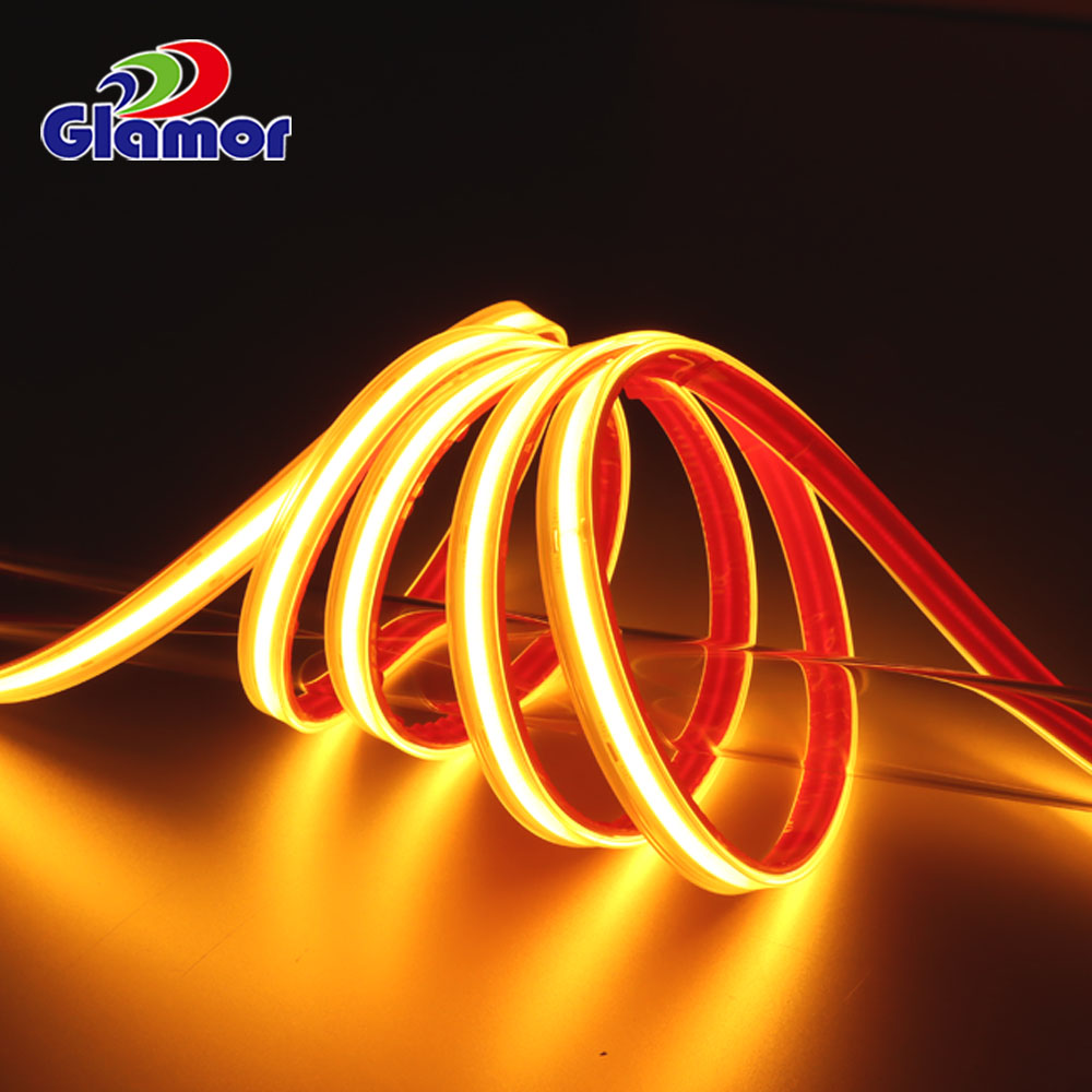 Buitelug COB strookligte 24V 12V, blou, rooi, groen, wit, warm wit, IP68 Maatskappy - GLAMOR 7