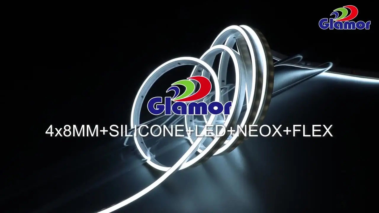 Đèn dây neon led silicon tốt nhất, 4x8MM, Công ty sản xuất - GLAMOR 1