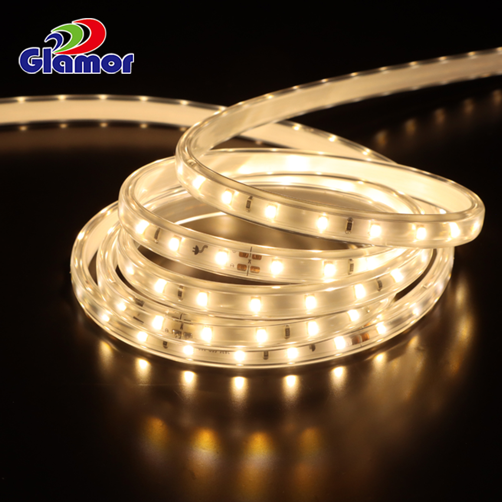 Esnek LED şerit ışık, 20 cm kısa kesim, 3000 K 230 V metre başına 60 LED SMD2835 5