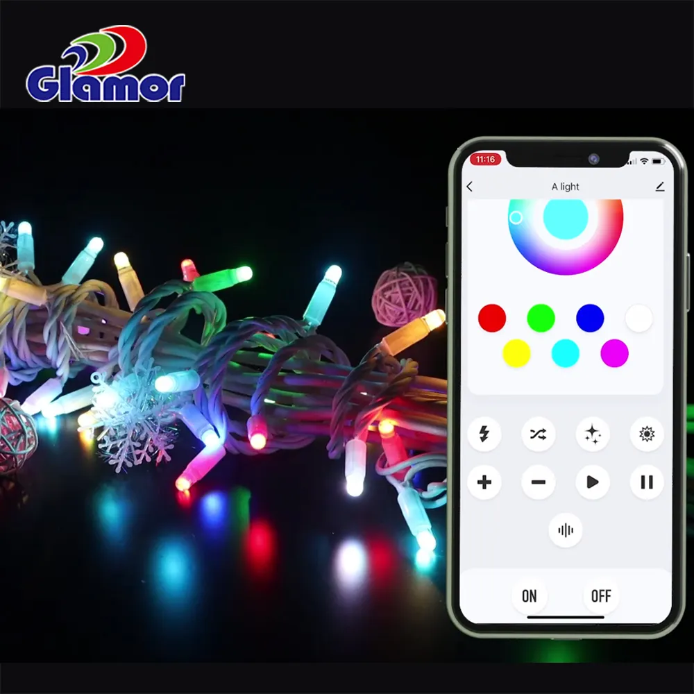 Outdoor Warm White Christmas Lights with IP65 Waterproof Rating 5