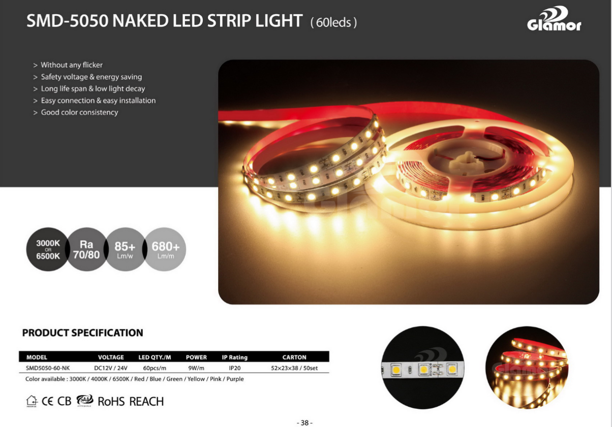 En İyi Beyaz LED Şerit Işık Şirketi - GLAMOR 9