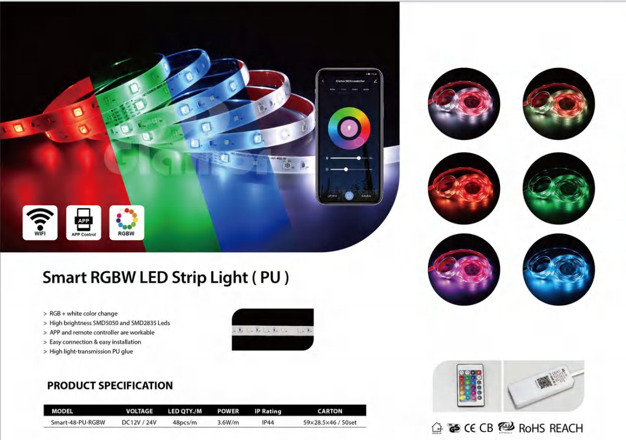 IP65 RGBW LED پٽي لائيٽ فراهم ڪندڙ ڪارخانو 9