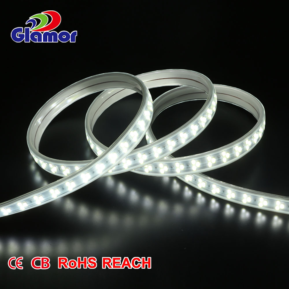 Açık hava ışık şeridi ticari led şerit ışıkları sarı yumuşak ve kısa 220V 230V 110V 120V sarma makarası veya taşıma makarası ile 10