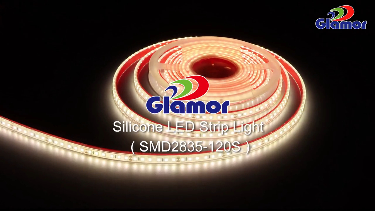 የሲሊኮን LED ስትሪፕ መብራት SMD3835 120 leds / m IP68 ውሃ የማይገባ 2