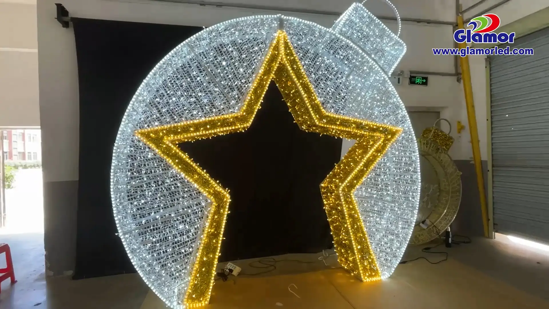 Bola navideña con forma de estrella IP65, luces LED para decoración navideña, proveedor y fabricantes | GLAMOUR 1