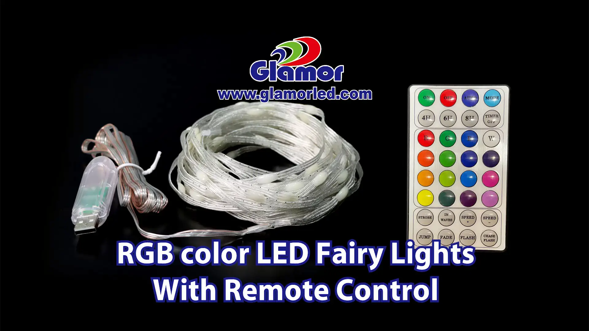 Ronahîyên LED ên Perî yên Rengîn ên IP44 RGB Bi Kontrola Ji Dûr Ve Ronahîya Bilind a SMD Hundir Pêşkêşvan û Hilberîner | GLAMOR 1