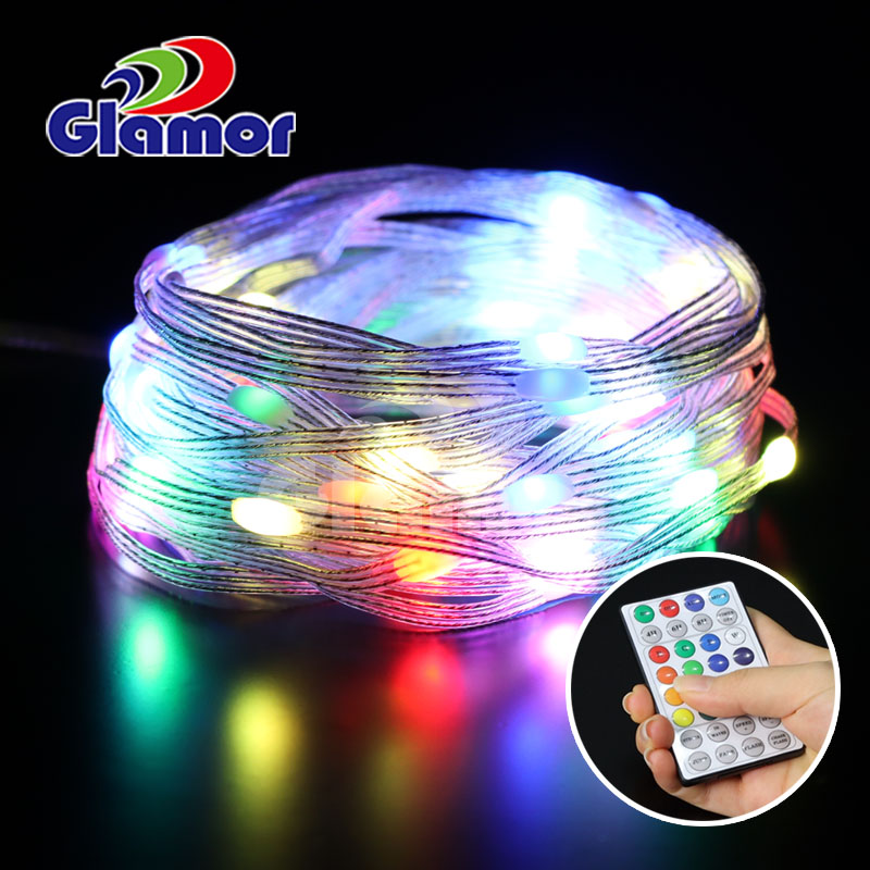 IP44 RGB रङको एलईडी फेयरी लाइटहरू रिमोट कन्ट्रोल उच्च चमक SMD भित्र आपूर्तिकर्ता र निर्माताहरू | ग्लैमर 9