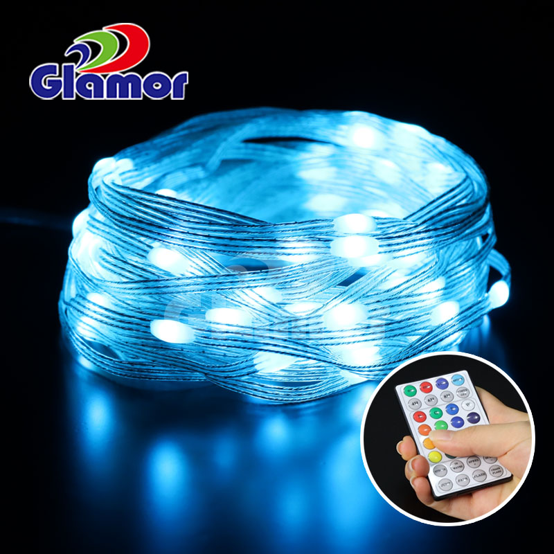 IP44 RGB रङको एलईडी फेयरी लाइटहरू रिमोट कन्ट्रोल उच्च चमक SMD भित्र आपूर्तिकर्ता र निर्माताहरू | ग्लैमर 11