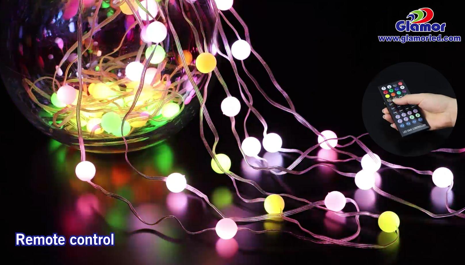 IP44 RGB sijalica u boji LED lampice za vile sa kontrolom aplikacije, visoki sjaj SMD unutra, dobavljač i proizvođač | GLAMOR 11