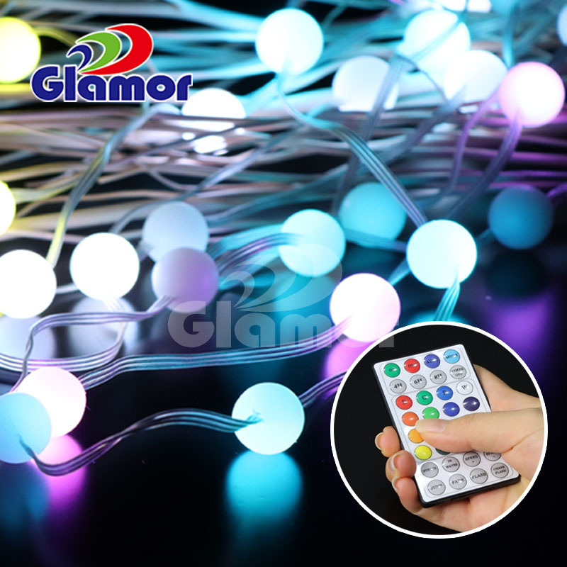 ரிமோட் கண்ட்ரோல் அதிக பிரகாசம் கொண்ட SMD உட்புறத்துடன் கூடிய IP44 RGB வண்ண பல்ப் LED ஃபேரி லைட்கள் சப்ளையர் & உற்பத்தியாளர்கள் | GLAMOR 12