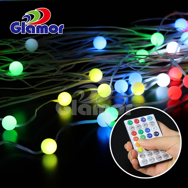 ரிமோட் கண்ட்ரோல் அதிக பிரகாசம் கொண்ட SMD உட்புறத்துடன் கூடிய IP44 RGB வண்ண பல்ப் LED ஃபேரி லைட்கள் சப்ளையர் & உற்பத்தியாளர்கள் | GLAMOR 13