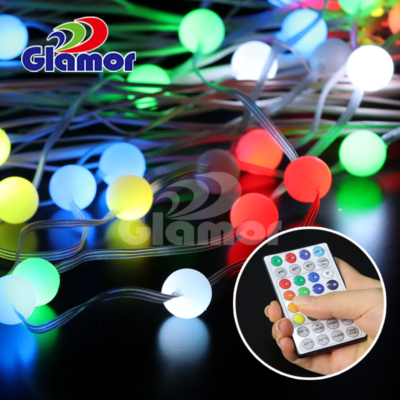 ரிமோட் கண்ட்ரோல் அதிக பிரகாசம் கொண்ட SMD உட்புறத்துடன் கூடிய IP44 RGB வண்ண பல்ப் LED ஃபேரி லைட்கள் சப்ளையர் & உற்பத்தியாளர்கள் | GLAMOR 11