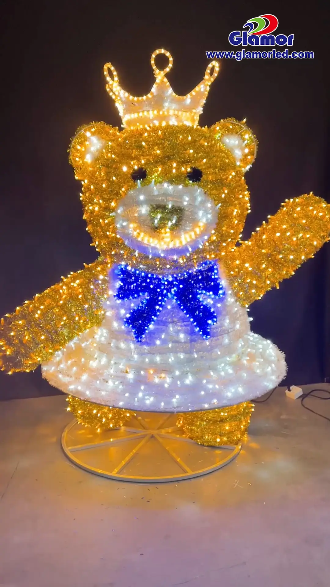 An Chuideachta Soilse Móitíf Béar Ballet LED is Fearr - GLAMOR 1
