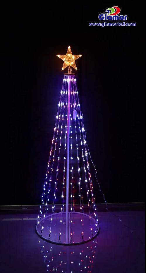 Uzaktan kumandalı RGB LED Peri Noel Ağacı Işıkları Yüksek IP44 Parlaklık Yumuşak SMD İç Mekan Tedarikçisi ve Üreticileri | GLAMOR 10