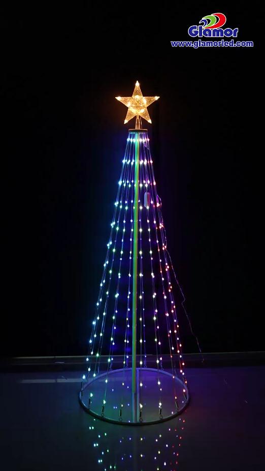 Uzaktan kumandalı RGB LED Peri Noel Ağacı Işıkları Yüksek IP44 Parlaklık Yumuşak SMD İç Mekan Tedarikçisi ve Üreticileri | GLAMOR 11
